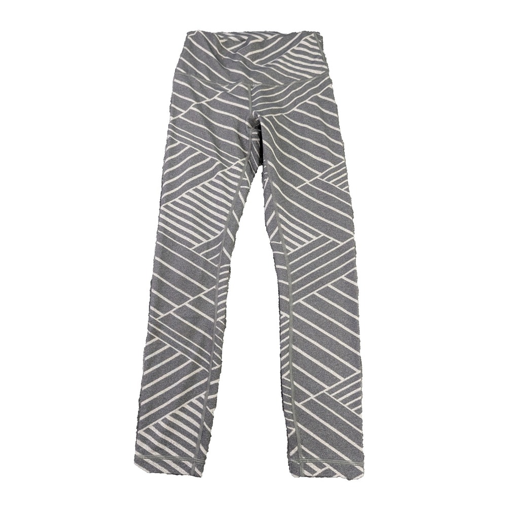 Lululemon High Times Pant Legging Size 6 Luon Metallic Lumatrix Deep Coal Silver - Picture 2 of 8